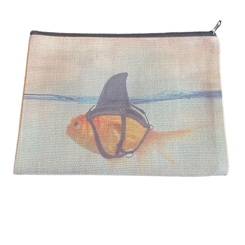 Goldfish Zippered Cosmetic Bag